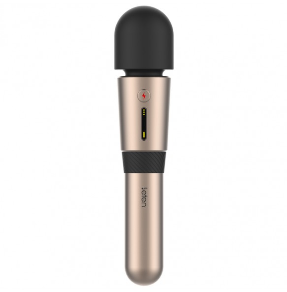 HK LETEN - 3rd Generation Lightning Heating Av Rod Massagers (Chargeable - Champagne Gold)